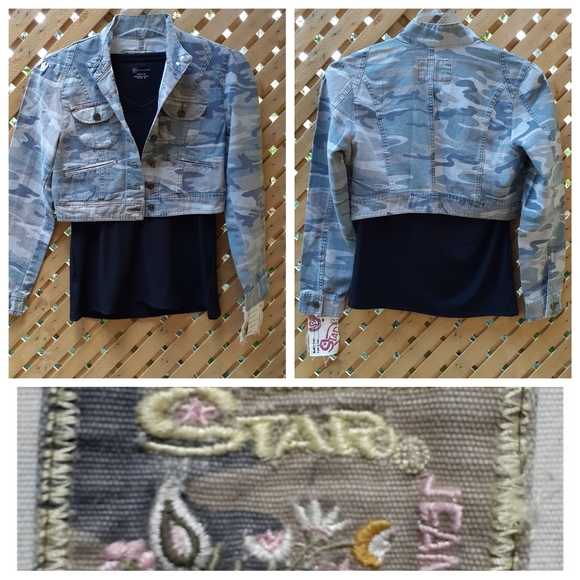 No Boundaries Jackets & Blazers - 🖤 NWT camo jacket and black ribbed shirt